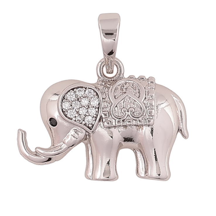 Кулон Xuping Родий Слон для цепочки до 6мм фото №25