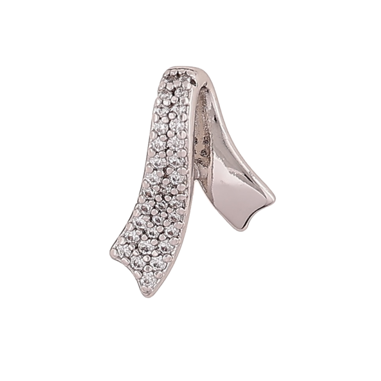 Кулон Xuping Родій «Стрічка з кристалами» для ланцюжка до 5мм фото №1