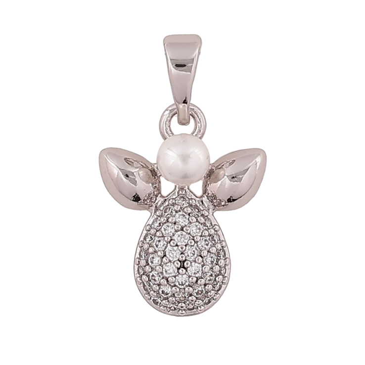 Кулон Xuping Родій «Декоративна підвіска з перлинами та кристалами» для ланцюжка до 5мм фото №17