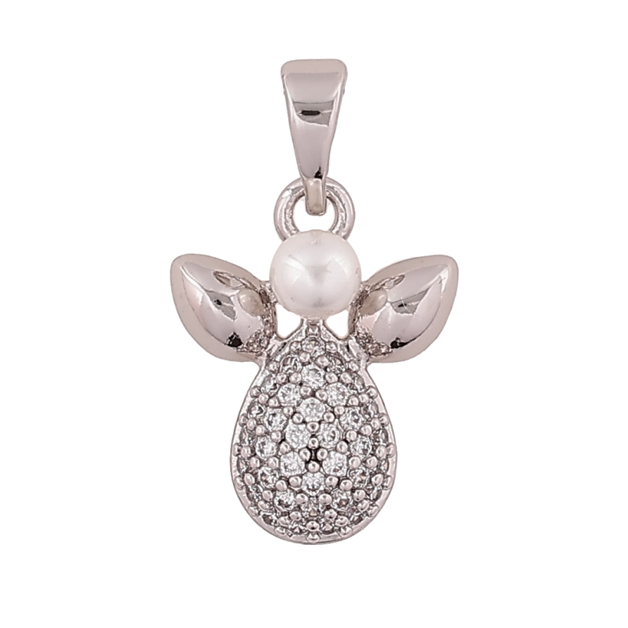 Кулон Xuping Родій «Декоративна підвіска з перлинами та кристалами» для ланцюжка до 5мм фото №1 Кулон Xuping Родій «Декоративна підвіска з перлинами та кристалами» для ланцюжка до 5мм фото №1