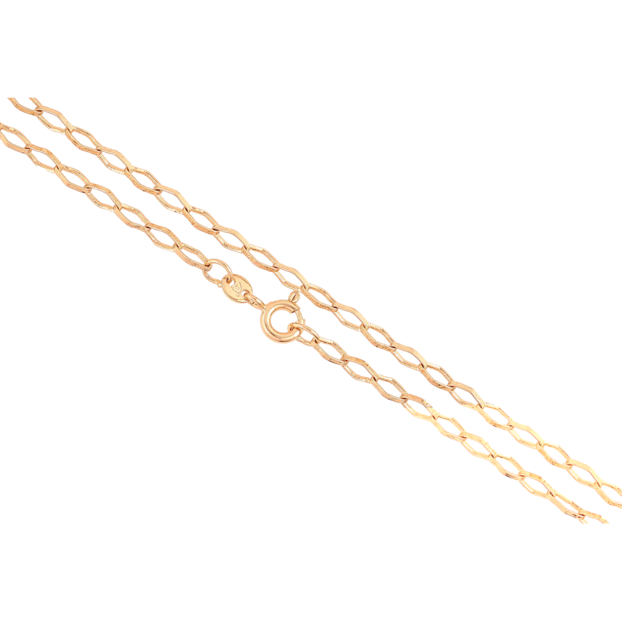 Ланцюжок Xuping Позолота 18K «Плетіння Ромб» довжина 46см х 3мм фото №1