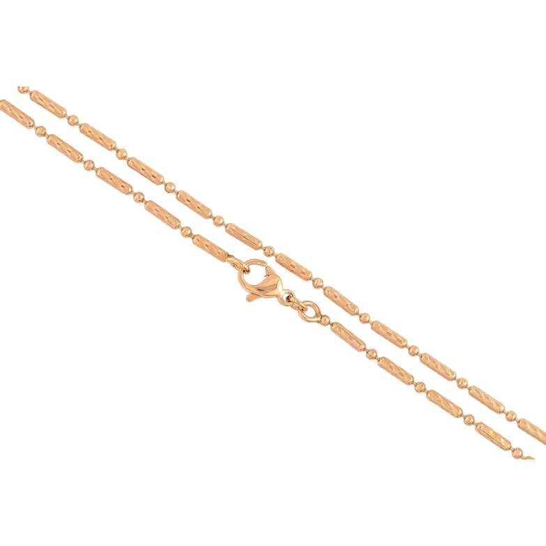 Цепочка Xuping Позолота 18K Плетение Перлина с узором длинна 44см х 2мм фото №11