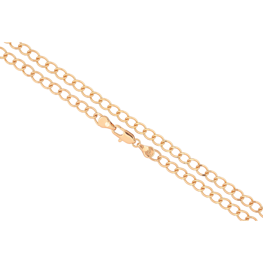 Ланцюжок Xuping Позолота 18K «Плетіння Панцирне» довжина 45см х 5мм фото №1