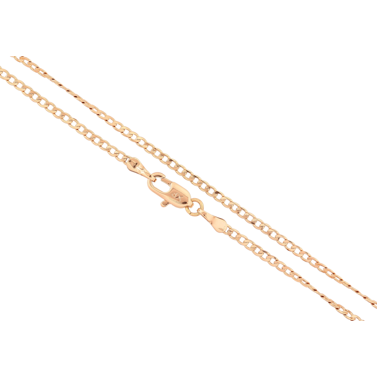 Ланцюжок Xuping Позолота 18K «Плетіння Панцирне перекручене» довжина 44см х 2мм фото №10