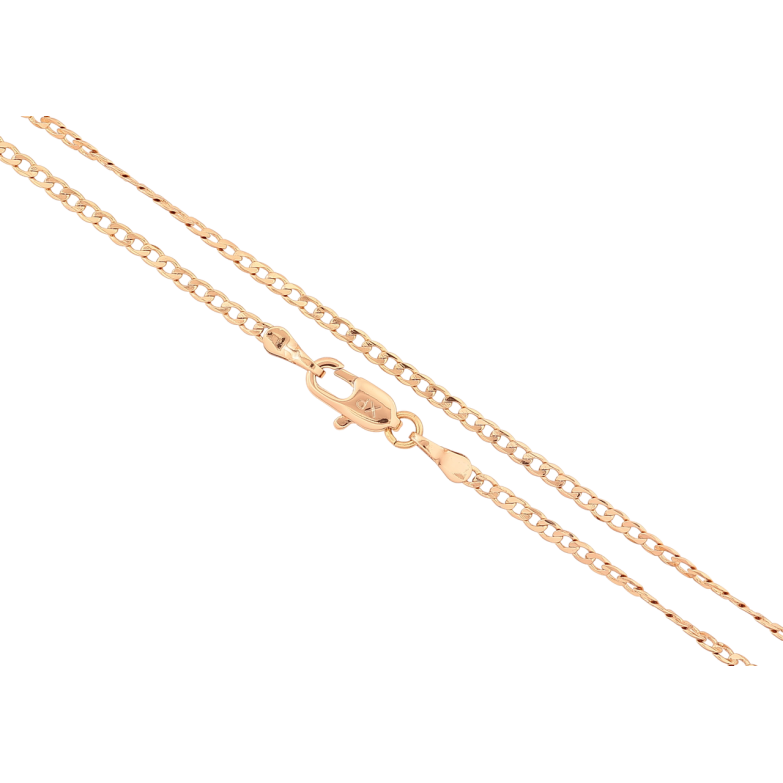 Цепочка Xuping Позолота 18K Плетение Панцирное перекрученное длинна 44см х 2мм фото №1