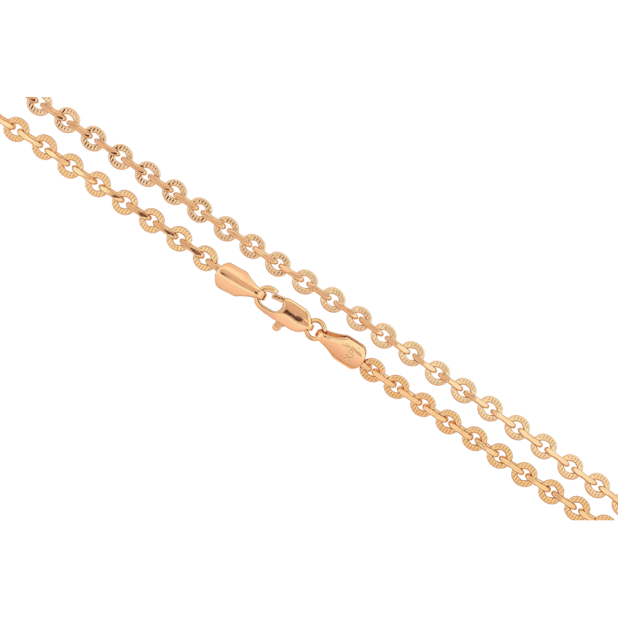 Ланцюжок Xuping Позолота 18K «Плетіння Фантазійне» довжина 45см х 5мм фото №1