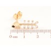 Сережки Xuping Позолота 18K пусети «Рибні скелети» фото №2 Сережки Xuping Позолота 18K пусети «Рибні скелети» фото №2