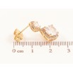 Серьги Xuping Позолота 18K пусеты Кристальные подвески фото №2