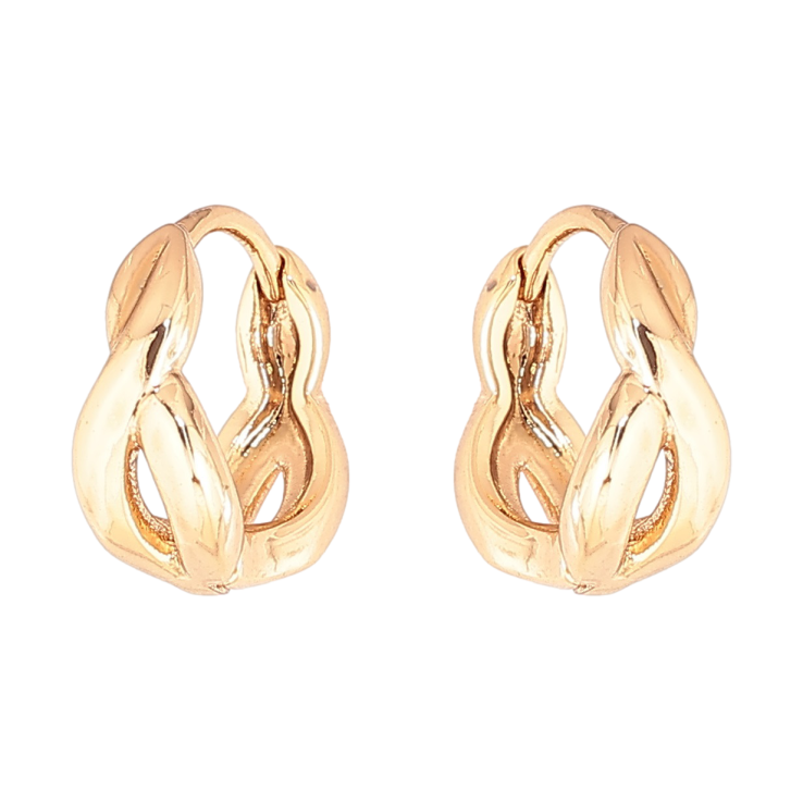 Сережки Xuping Позолота 18K колечка  «Декоративний візерунок» фото №23