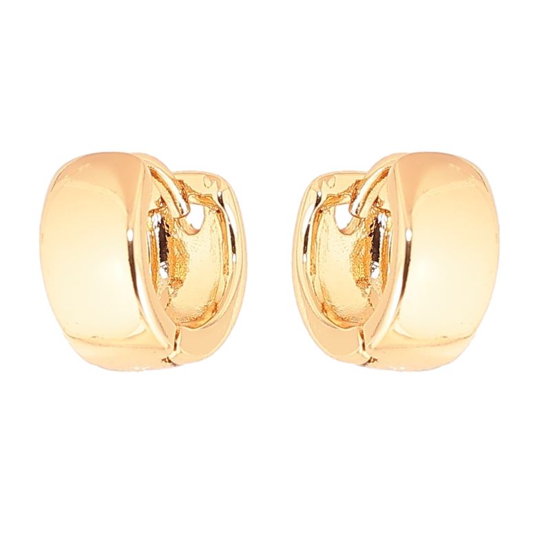 Сережки Xuping Позолота 18K колечка Класика, шир. 5мм ø 10мм фото №1