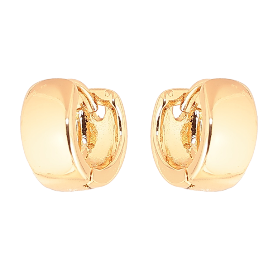 Серьги Xuping Позолота 18K колечки Классика, шир. 5мм ø 10мм фото №1