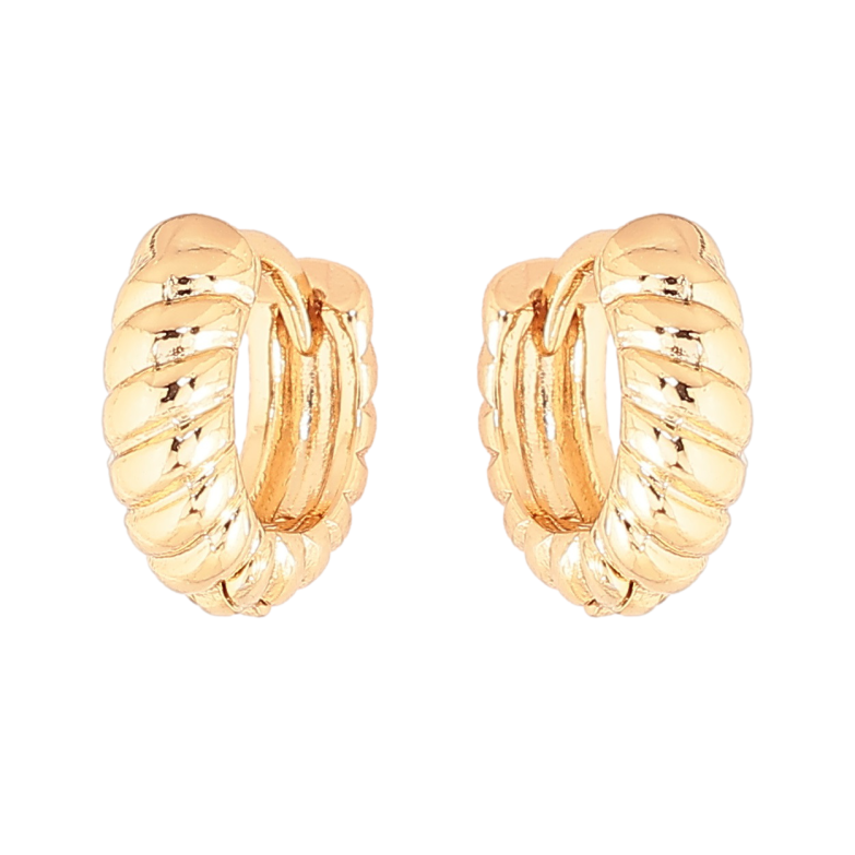 Серьги Xuping Позолота 18K колечки Декоративный узор фото №1