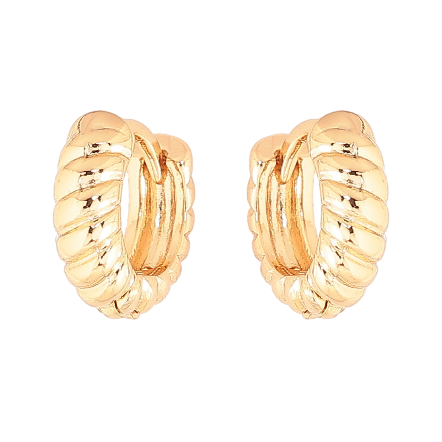 Сережки Xuping Позолота 18K колечка «Декоративний візерунок» фото №1