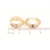 Серьги Xuping Позолота 18K колечки Резной узор фото №2 Серьги Xuping Позолота 18K колечки Резной узор фото №2