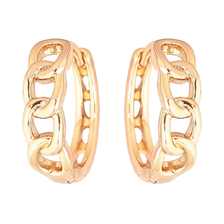 Сережки Xuping Позолота 18K колечка «Різьблений візерунок» фото №16