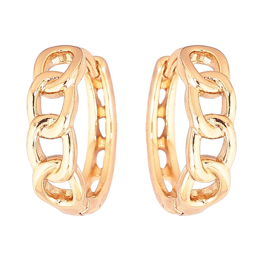 Сережки Xuping Позолота 18K колечка «Різьблений візерунок» фото №1