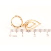 Сережки Xuping Позолота 18K підвіски на колечках «Сердечка з кристалами» фото №2
