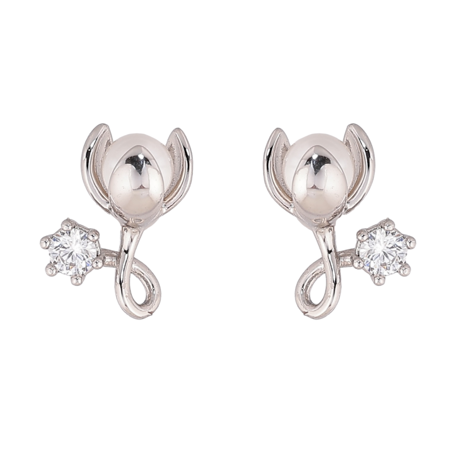 Сережки Xuping Родій пусети «Перлинні бутони» фото №1