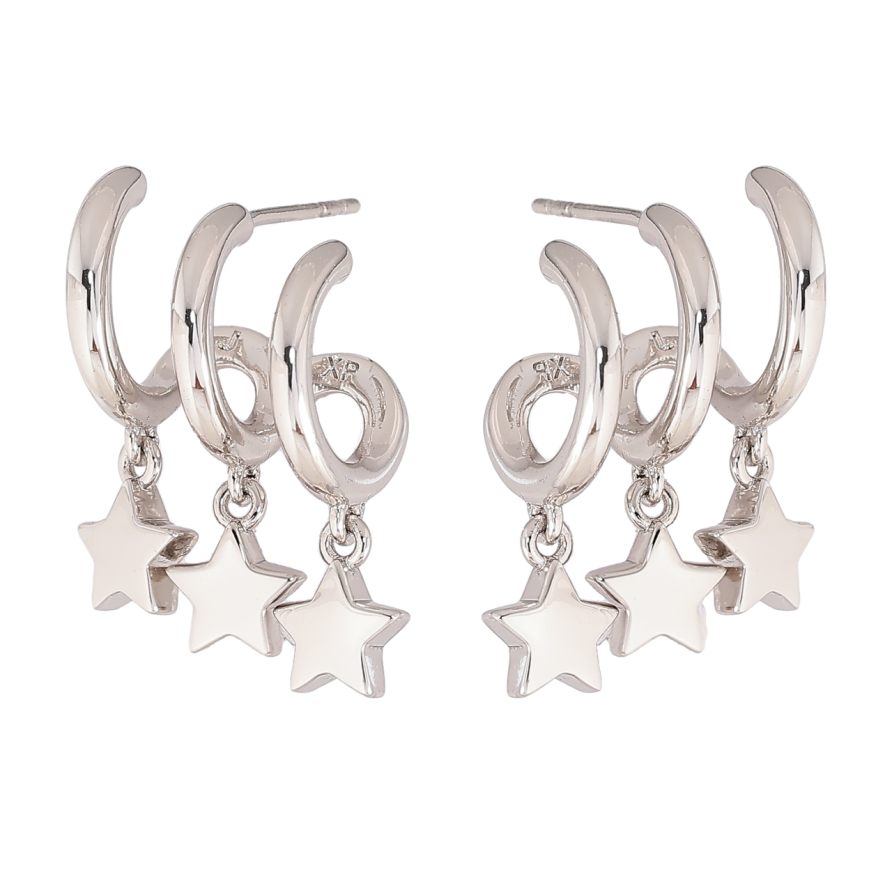 Сережки Xuping Родій пусети «Зоряні підвіски» фото №1