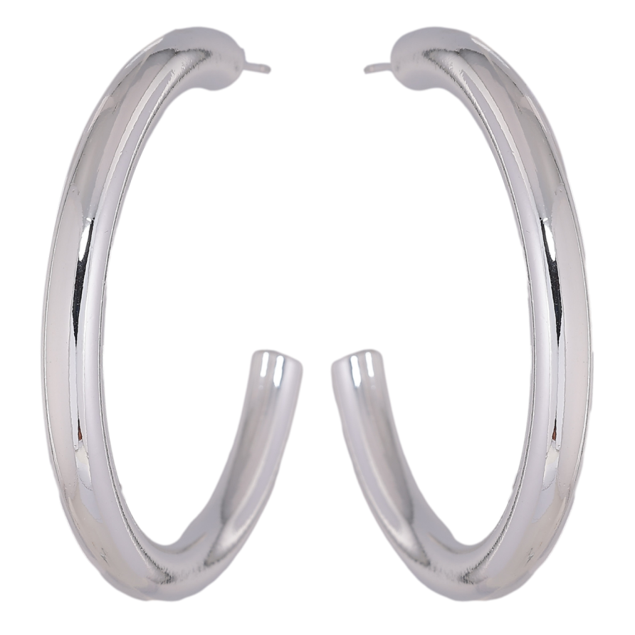 Сережки Xuping Родій пусети «Об'ємні дуги» фото №1