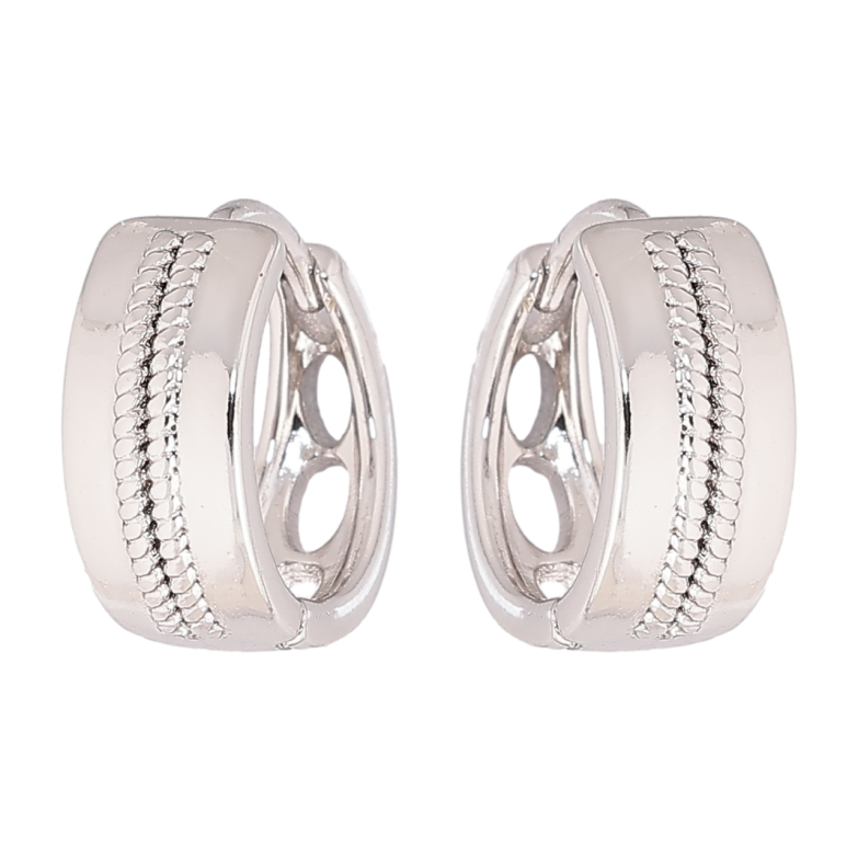 Сережки Xuping Родій колечка «Декоративний візерунок» фото №3