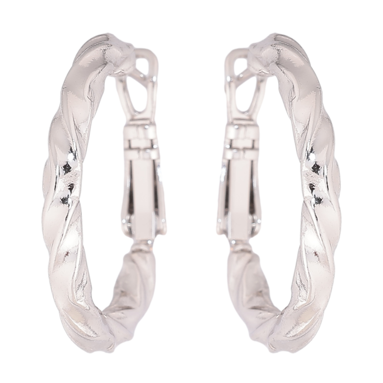 Сережки Xuping Родій кільця (конго) «Декоративний візерунок» ø 2.5см фото №1