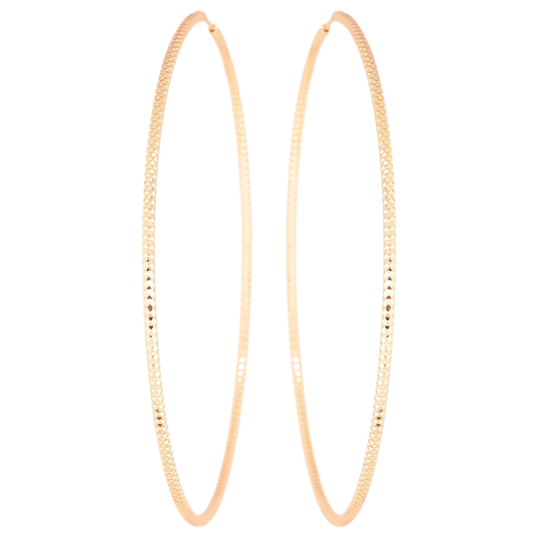 Серьги Xuping M&L Цвет 18K кольца (конго) Декоративный узор ø 9.3см фото №3