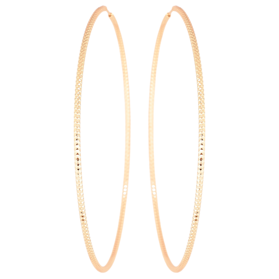 Серьги Xuping M&L Цвет 18K кольца (конго) Декоративный узор ø 9.3см фото №1