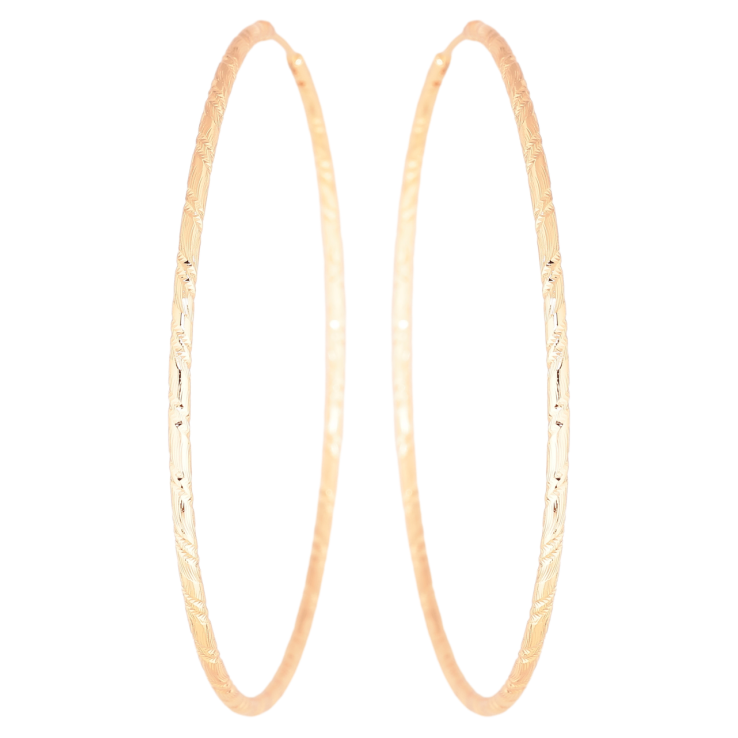 Серьги Xuping M&L Цвет 18K кольца (конго) Декоративный узор ø 7см фото №23