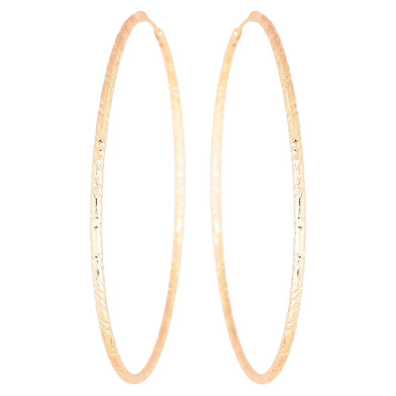 Серьги Xuping M&L Цвет 18K кольца (конго) Декоративный узор ø 7см фото №1