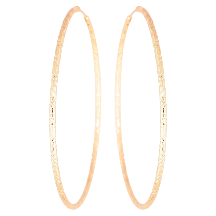 Серьги Xuping M&L Цвет 18K кольца (конго) Декоративный узор ø 7см фото №1