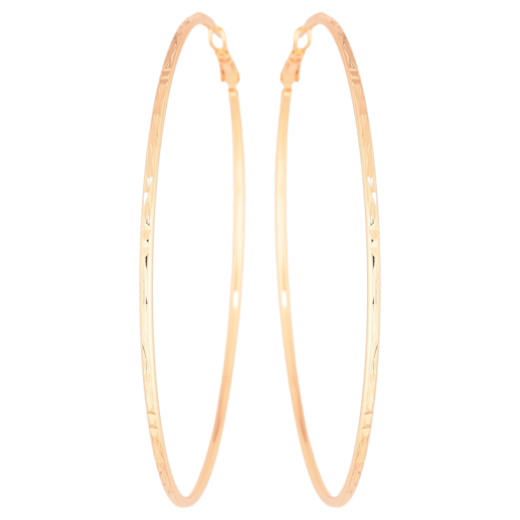 Серьги Xuping M&L Цвет 18K кольца (конго) Декоративный узор ø 8см фото №22