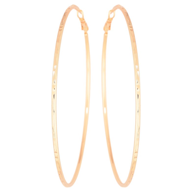 Серьги Xuping M&L Цвет 18K кольца (конго) Декоративный узор ø 8см фото №1