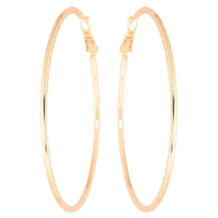 Серьги Xuping M&L Цвет 18K кольца (конго) Декоративный узор ø 6см фото №23