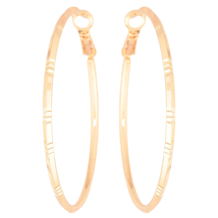 Серьги Xuping M&L Цвет 18K кольца (конго) Декоративный узор ø 5см фото №25