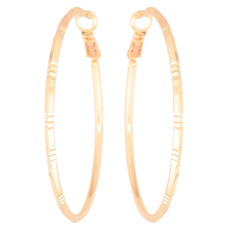 Серьги Xuping M&L Цвет 18K кольца (конго) Декоративный узор ø 5см фото №1
