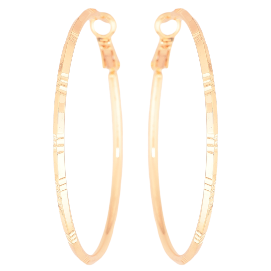 Серьги Xuping M&L Цвет 18K кольца (конго) Декоративный узор ø 5см фото №1