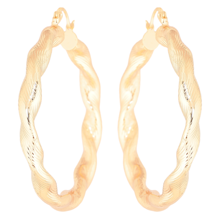 Серьги Xuping M&L Цвет 18K кольца (конго) Декоративный узор ø 5см фото №24