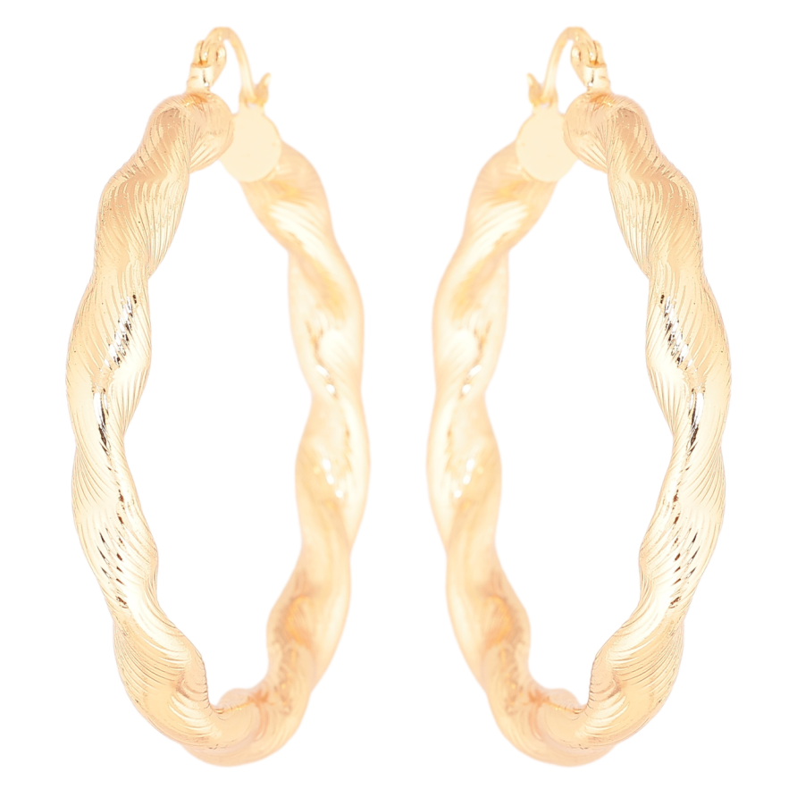 Серьги Xuping M&L Цвет 18K кольца (конго) Декоративный узор ø 5см фото №1