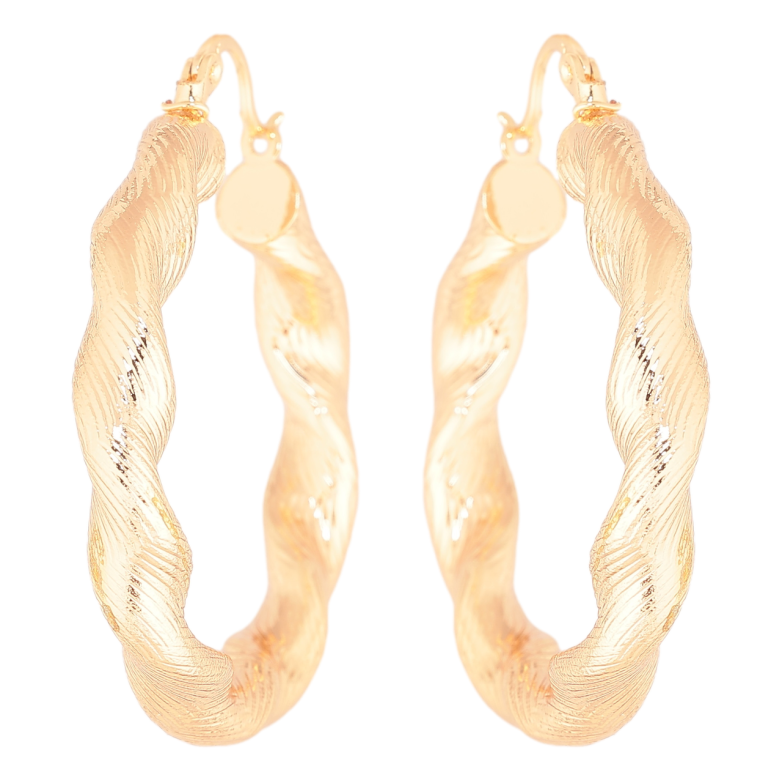 Серьги Xuping M&L Цвет 18K кольца (конго) Декоративный узор ø 4см фото №8