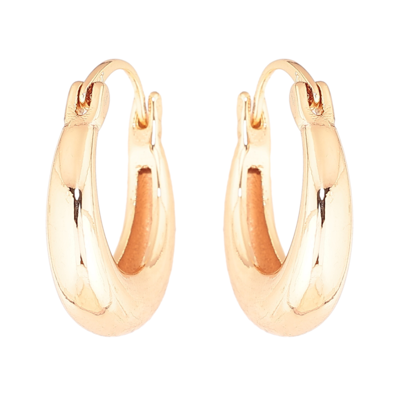 Сережки Xuping M&L Колір 18K замок-шпилька «Об'ємні» ø 2см фото №1