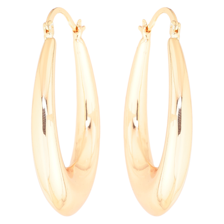 Сережки Xuping M&L Колір 18K замок-шпилька «Об'ємні овали» фото №1