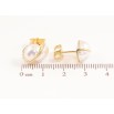 Сережки Xuping Позолота 14K пусети «Половинки перламутрових кульок» фото №2