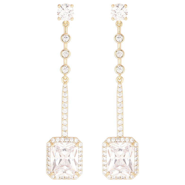 Серьги Xuping Позолота 14K пусеты Кристальные подвески фото №1