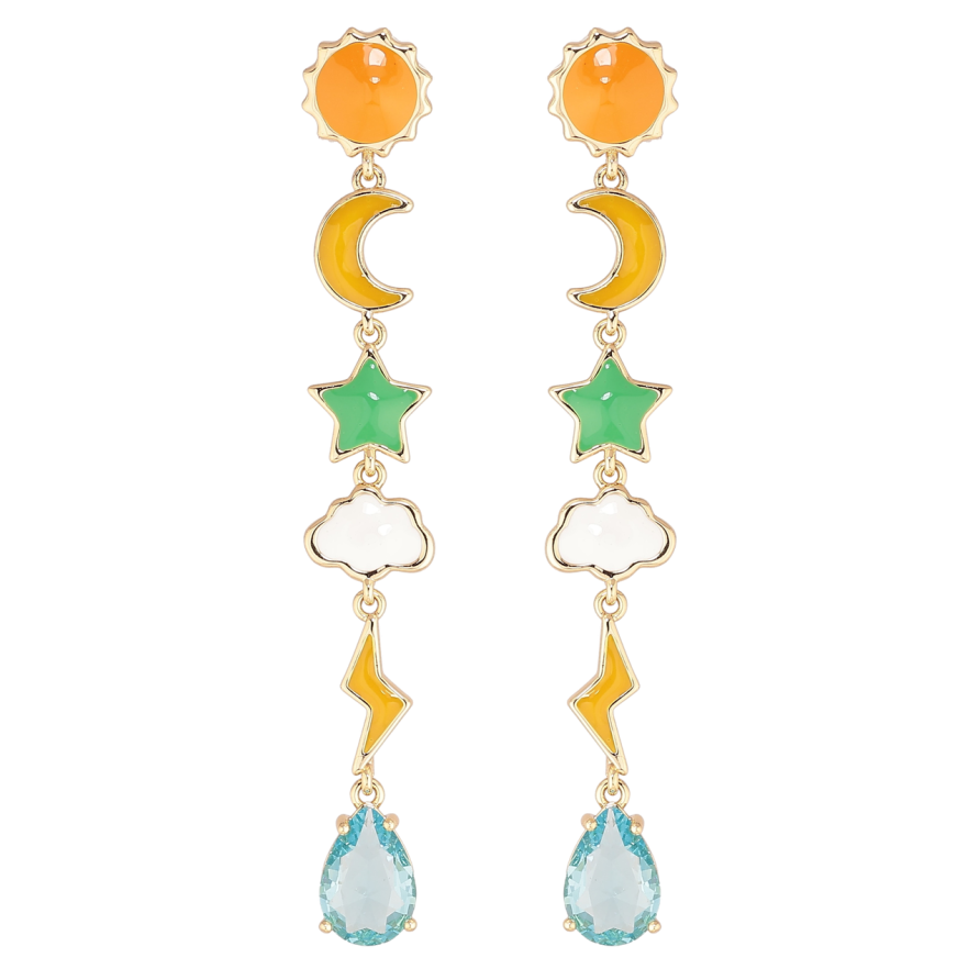 Сережки Xuping Позолота 14K пусети «Декоративні підвіски» фото №1