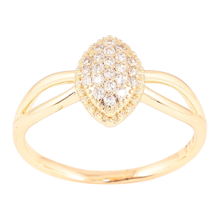 Каблучка Xuping M&L Колір 18К «Візерунок з кристалами» фото №6