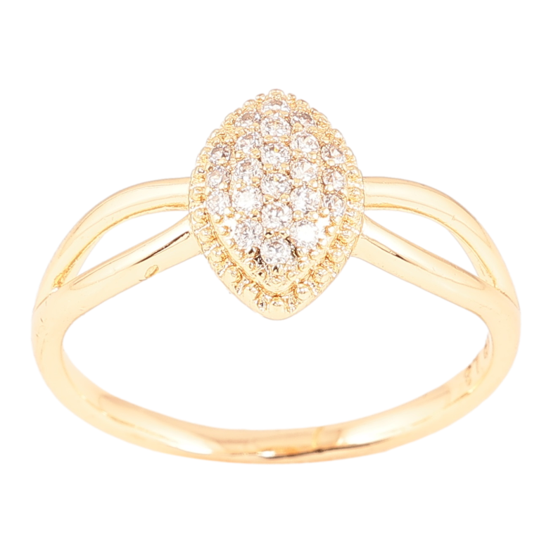 Каблучка Xuping M&L Колір 18К «Візерунок з кристалами» фото №1