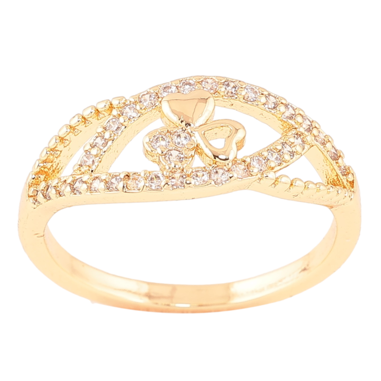 Кольцо Xuping M&L Цвет 18К Узор с кристаллами фото №1