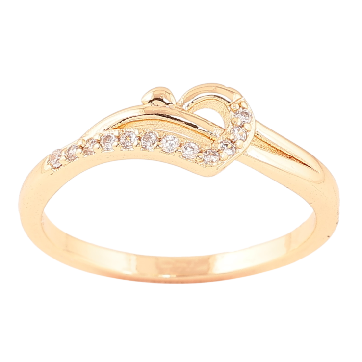 Кольцо Xuping M&L Цвет 18К Узор с кристаллами фото №4