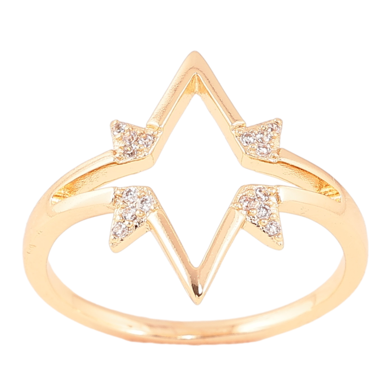 Кольцо Xuping M&L Цвет 18К Декоративная звезда фото №8